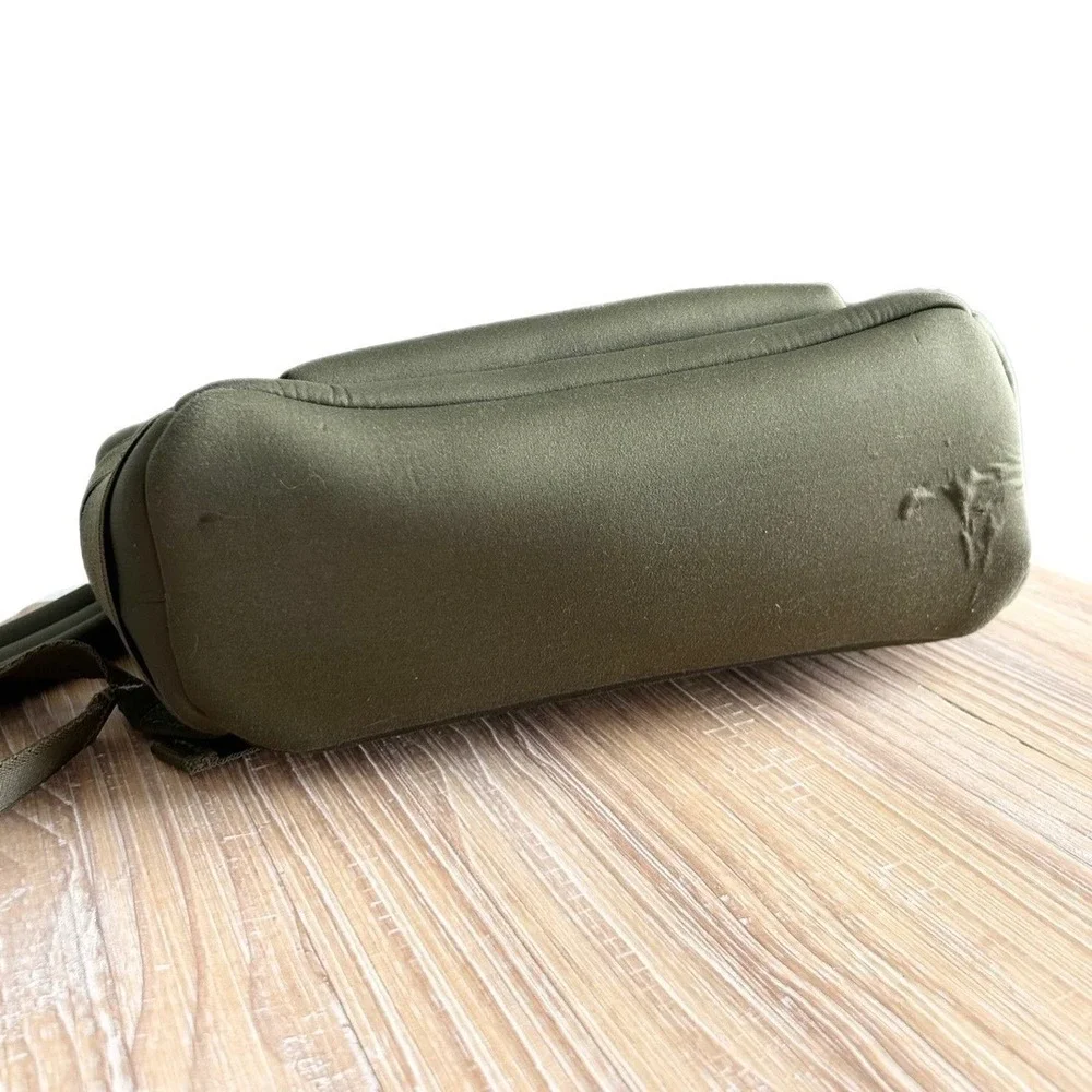 Dagne Dover Dakota Neoprene Backpack Medium Dark Moss Green Laptop Bag